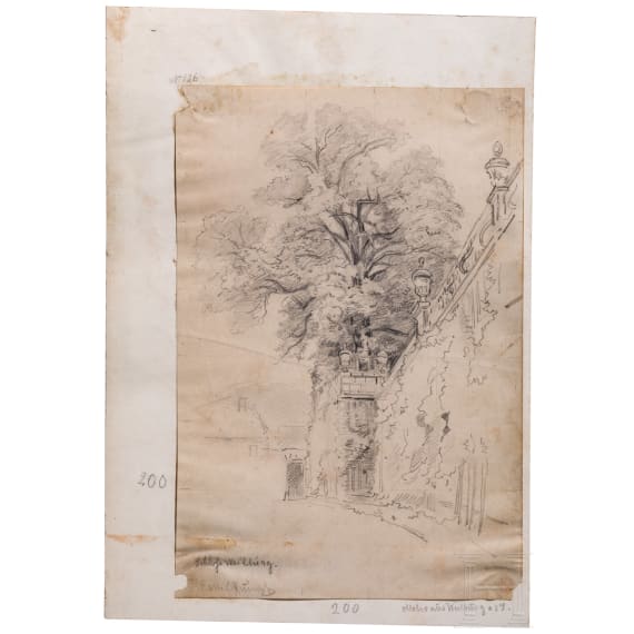 Emil Rumpf (1860 - 1948) - Skizzen und grafische Entw&uuml;rfe, meist 19. Jhdt.