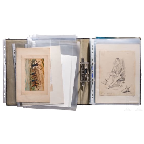 Emil Rumpf (1860 - 1948) - Skizzen und grafische Entw&uuml;rfe, meist 19. Jhdt.