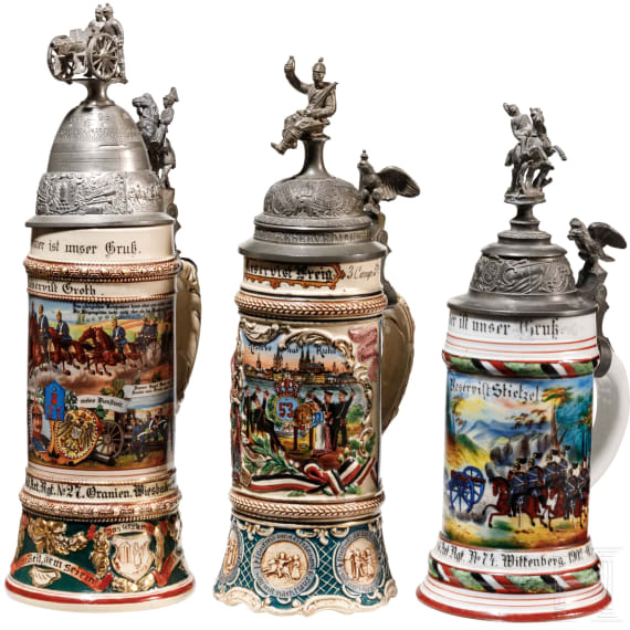 Drei Reservistenkr&uuml;ge der Infanterie/Feldartillerie, 1902-11