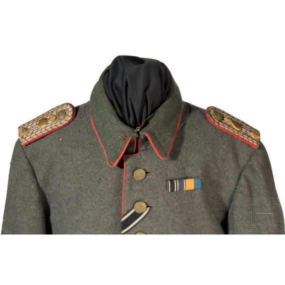 Feldbluse f&uuml;r einen w&uuml;rttembergischen Oberleutnant der Artillerie, um 1915