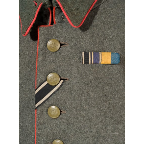 Feldbluse f&uuml;r einen w&uuml;rttembergischen Oberleutnant der Artillerie, um 1915