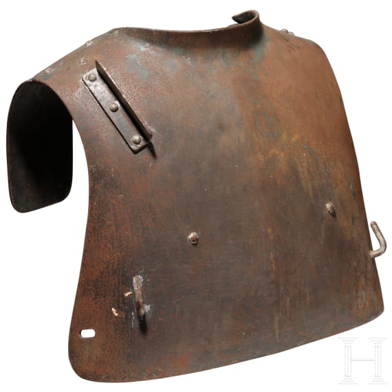 Oberteil eines Grabenpanzers f&uuml;r Soldaten in vorderster Linie, 1916 - 1918