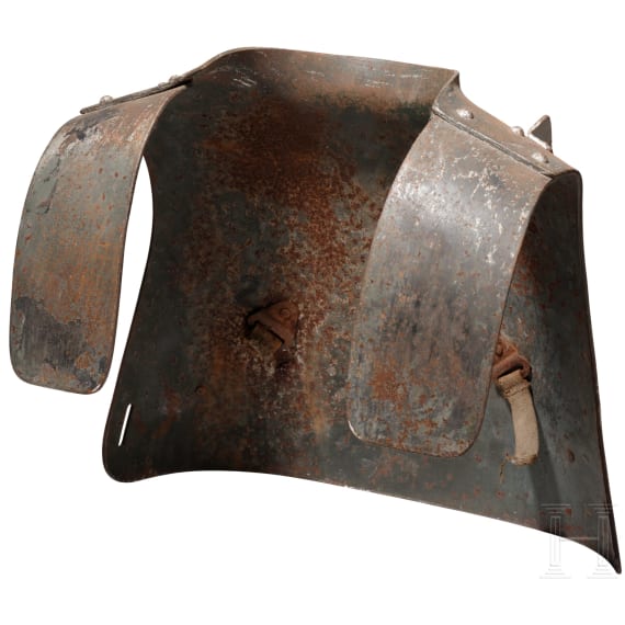 Oberteil eines Grabenpanzers f&uuml;r Soldaten in vorderster Linie, 1916 - 1918