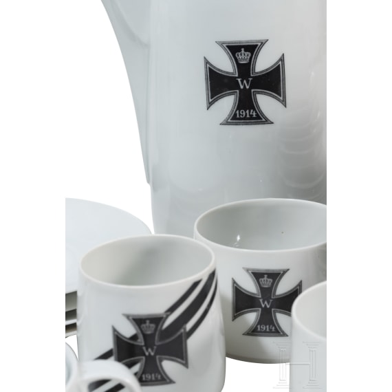 Teile eines patriotischen Kaffeeservices