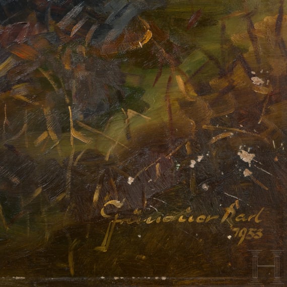 Karl Gr&uuml;nauer - Attacke der bayerischen Ulanen bei Lagarde 1914