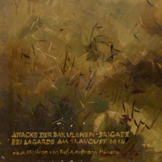 Karl Gr&uuml;nauer - Attacke der bayerischen Ulanen bei Lagarde 1914