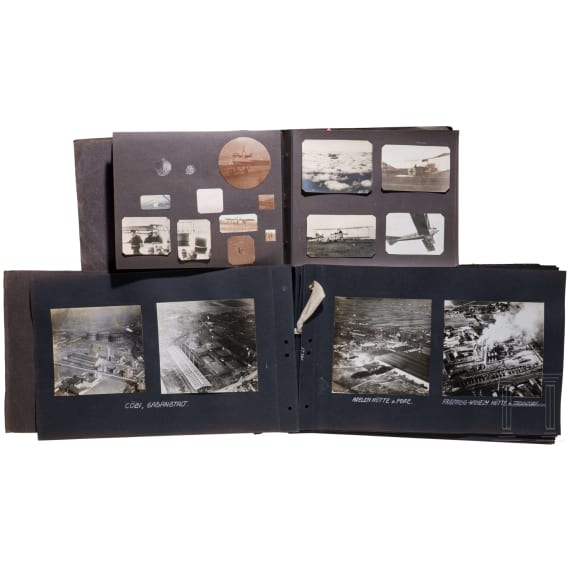 Sechs Fotoalben Fliegertruppe, Luftstreitkr&auml;fte, Zeppelin etc.