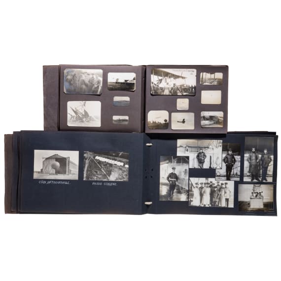 Sechs Fotoalben Fliegertruppe, Luftstreitkr&auml;fte, Zeppelin etc.