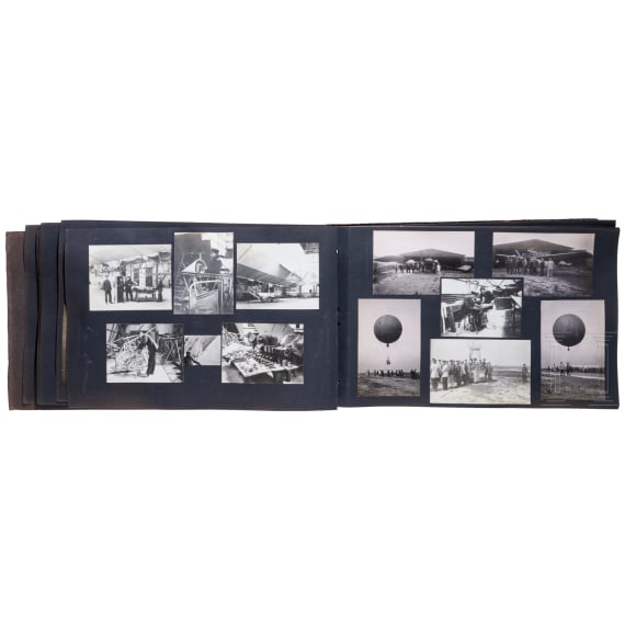 Sechs Fotoalben Fliegertruppe, Luftstreitkr&auml;fte, Zeppelin etc.