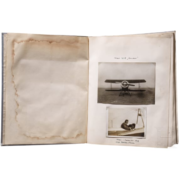 Testpilot Paul Georg Ehrhard (1889 - 1961) - Fotoalbum und Aufzeichnungen