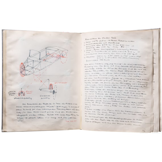 Testpilot Paul Georg Ehrhard (1889 - 1961) - Fotoalbum und Aufzeichnungen