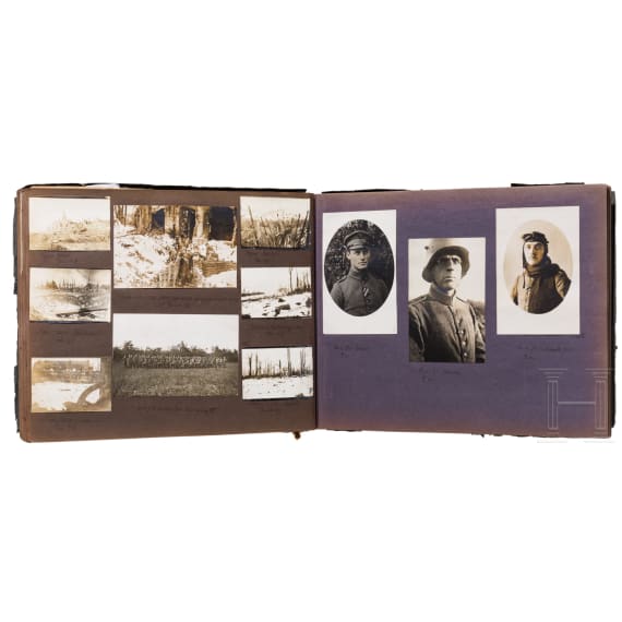 Fotoalbum eines deutschen Piloten von der Westfront, 1916 - 1917