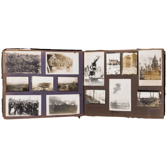 Fotoalbum eines deutschen Piloten von der Westfront, 1916 - 1917