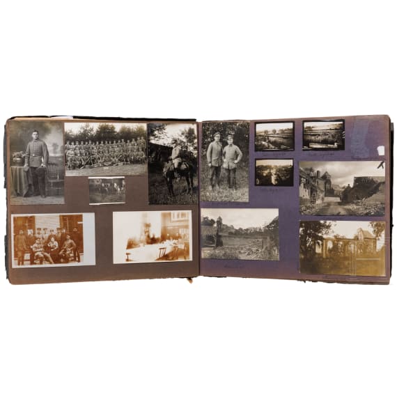 Fotoalbum eines deutschen Piloten von der Westfront, 1916 - 1917