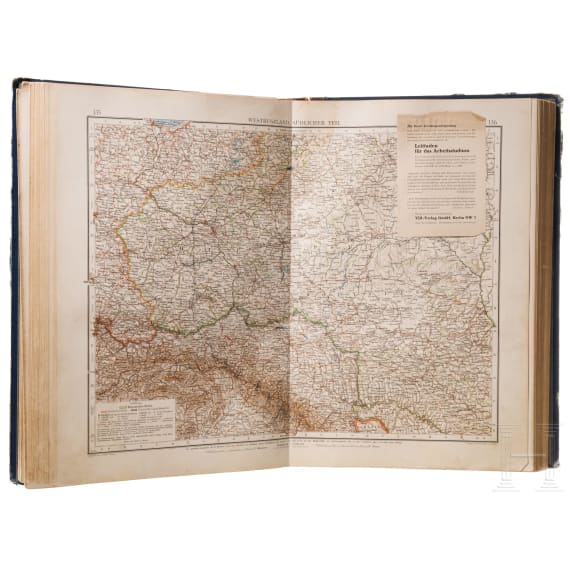 Oskar Messter - Handatlas als Leiter der Reihenbild-Versuchsabteilung in Adlershof