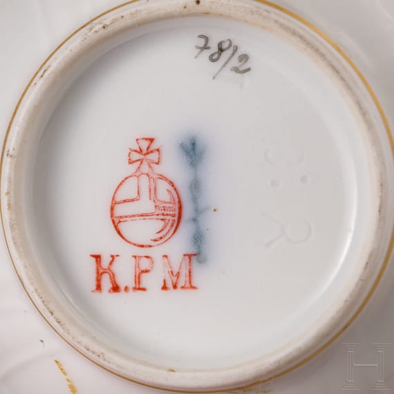 Reinhold Poss (1897 - 1933) - pers&ouml;nliches 109-teiliges KPM-Porzellanservice als Siegerpreis im Streckenflug/Europarundflug 1930