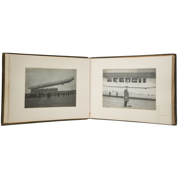 Prunkvolles Geschenkalbum "Air Ship Deutschland - June 1910" f&uuml;r die Teilnehmer des Rundfluges am 24.06.1910