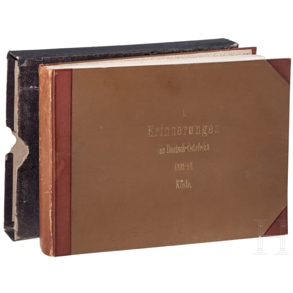 Otto K&ouml;rner (1868 - 1950), Zahlmeister der Schutztruppe in Deutsch-Ostafrika - Fotoalbum, 1892 - 1894