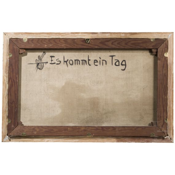 Deutsches U-Boot in der D&auml;mmerung, datiert 1917