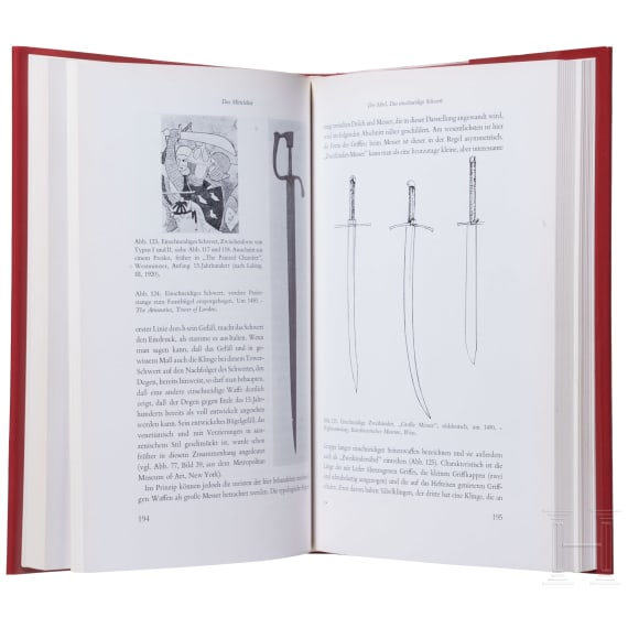 Zwei B&uuml;cher zu Blankwaffen (Teil 1 und 2), 2. H&auml;lfte 20. Jhdt.