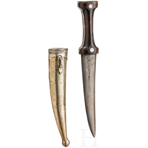 Silbermontierter Kandschar, osmanisch, um 1700