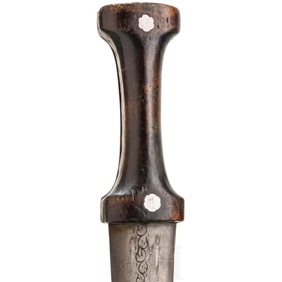 Silbermontierter Kandschar, osmanisch, um 1700