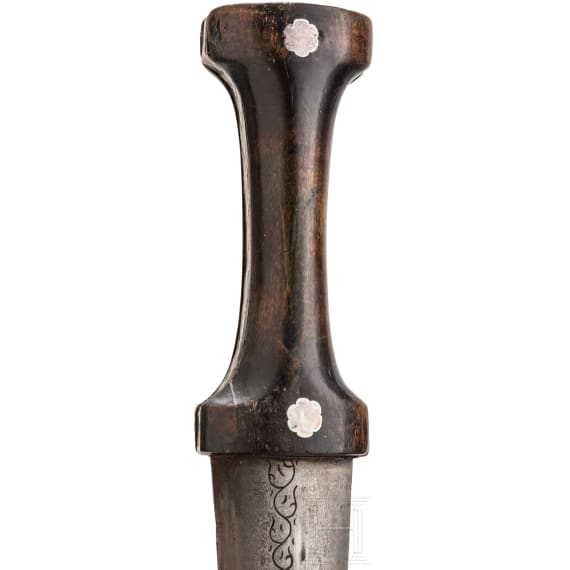 Silbermontierter Kandschar, osmanisch, um 1700