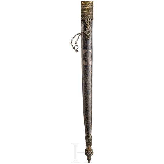 Silberscheide f&uuml;r einen kleinen Yatagan, Griechenland, wohl Kreta, um 1800