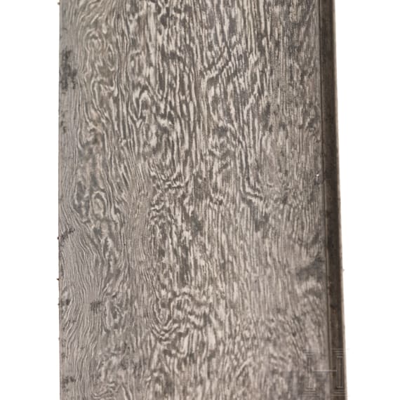 Shamshir mit feiner Klinge aus Wootzdamast, osmanisch/persisch, um 1800