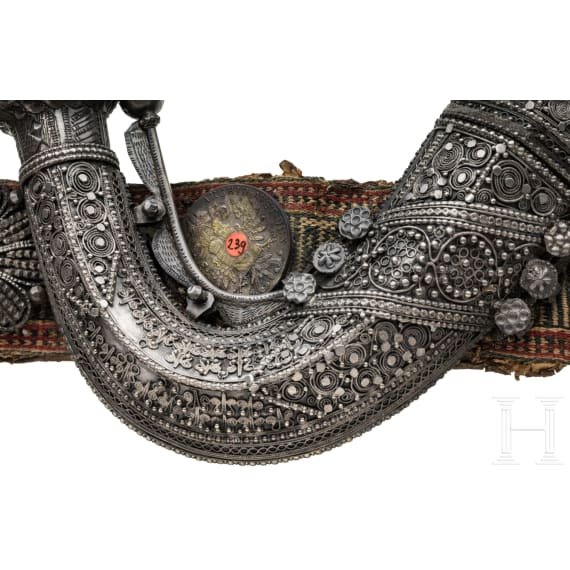 Beduinen-Djambia mit G&uuml;rtel, Yemen, 19. Jhdt.