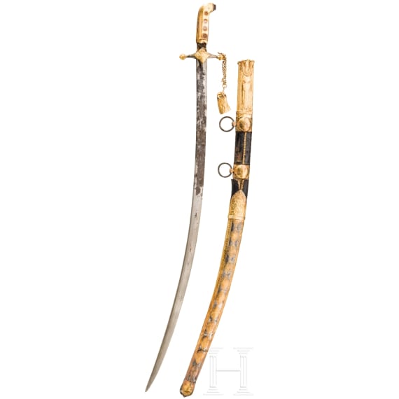 Goldmontierter Saif, Arabische Halbinsel, 19. Jhdt.