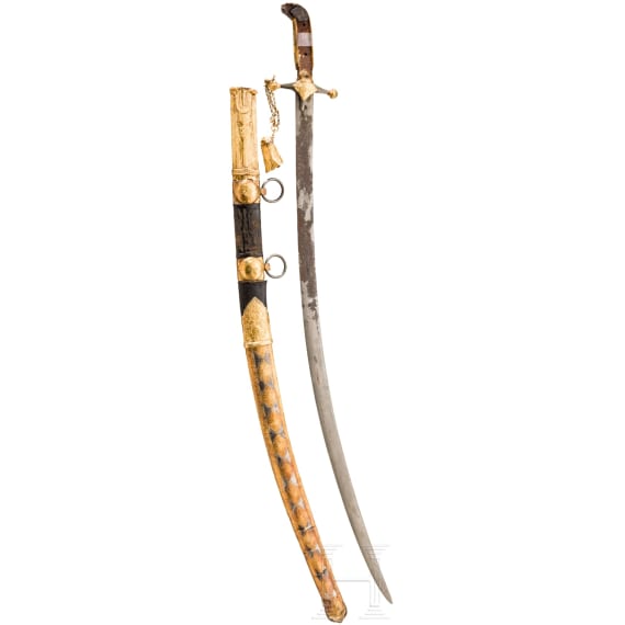 Goldmontierter Saif, Arabische Halbinsel, 19. Jhdt.