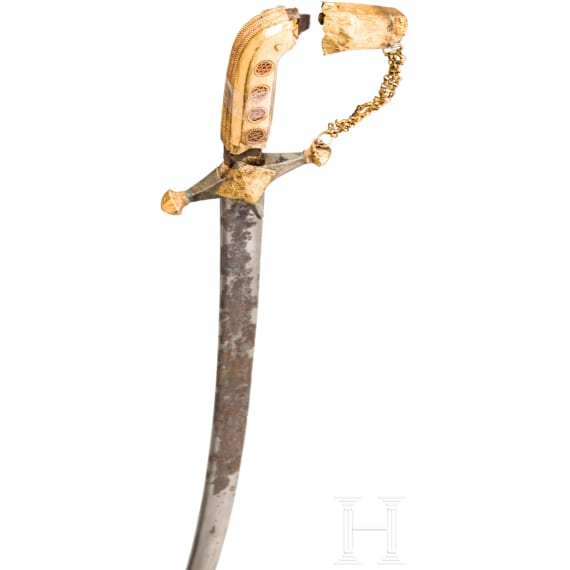 Goldmontierter Saif, Arabische Halbinsel, 19. Jhdt.