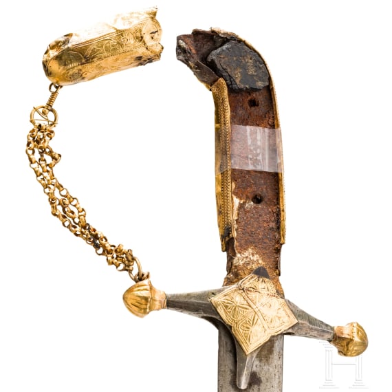 Goldmontierter Saif, Arabische Halbinsel, 19. Jhdt.
