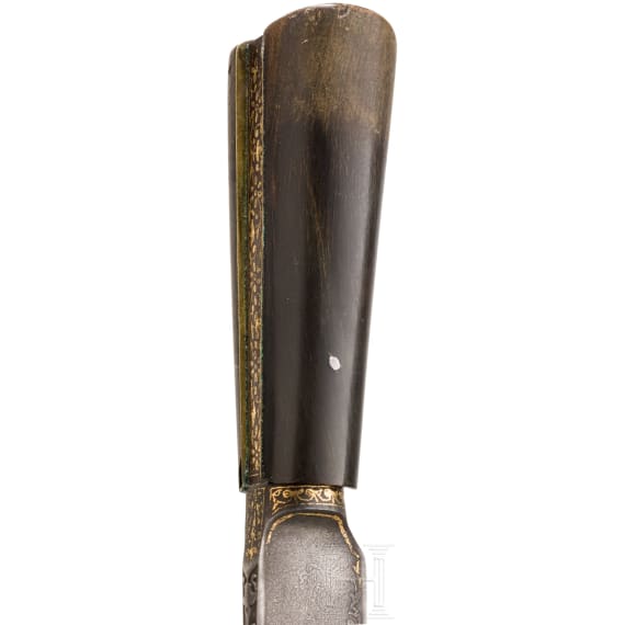 A Persian kard with wootz-Damascus blade, circa 1800