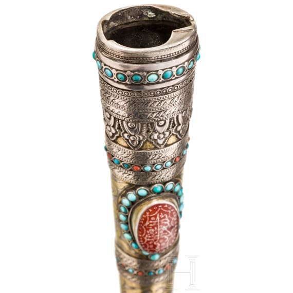 Kard mit Silberscheide, Turkmenistan, um 1800