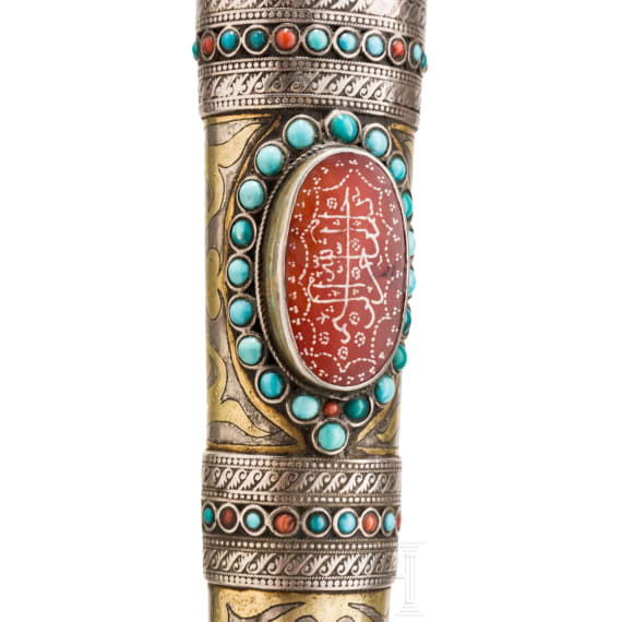 Kard mit Silberscheide, Turkmenistan, um 1800