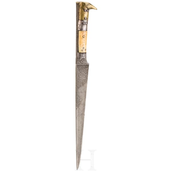 Choora mit &auml;lterer, geschnittener persischer Wootz-Klinge, Afghanistan, fr&uuml;hres 20. Jhdt.
