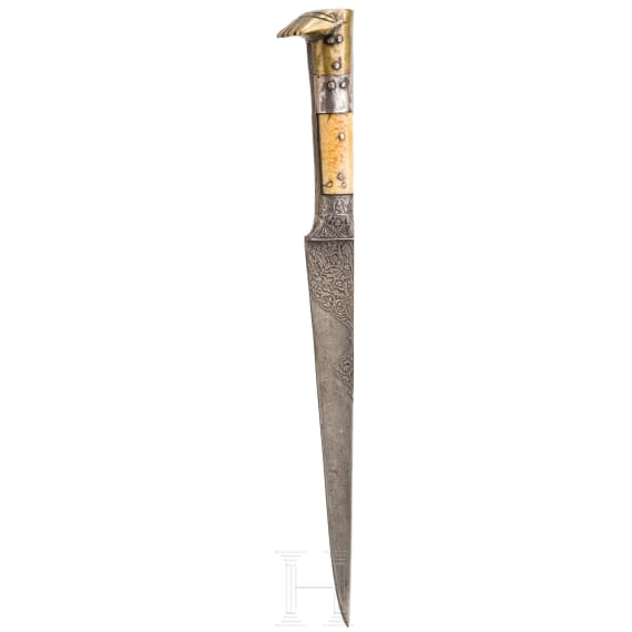 Choora mit &auml;lterer, geschnittener persischer Wootz-Klinge, Afghanistan, fr&uuml;hres 20. Jhdt.