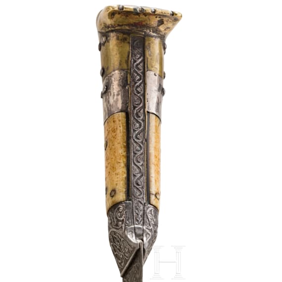 Choora mit &auml;lterer, geschnittener persischer Wootz-Klinge, Afghanistan, fr&uuml;hres 20. Jhdt.
