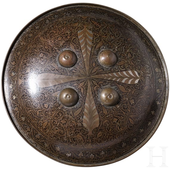 An Indian round shield (sipar), 2nd half of the 19th century