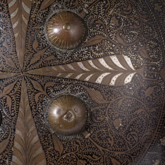An Indian round shield (sipar), 2nd half of the 19th century
