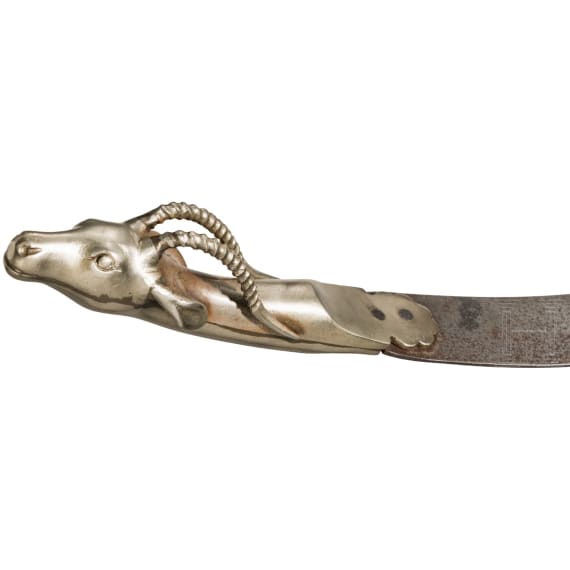 Zerlegbarer Ganzmetall-Recurvebogen, Indien, 19. Jhdt.
