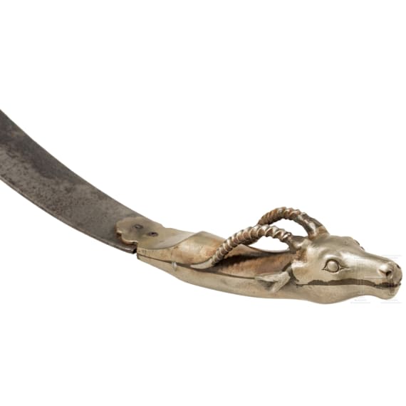 Zerlegbarer Ganzmetall-Recurvebogen, Indien, 19. Jhdt.