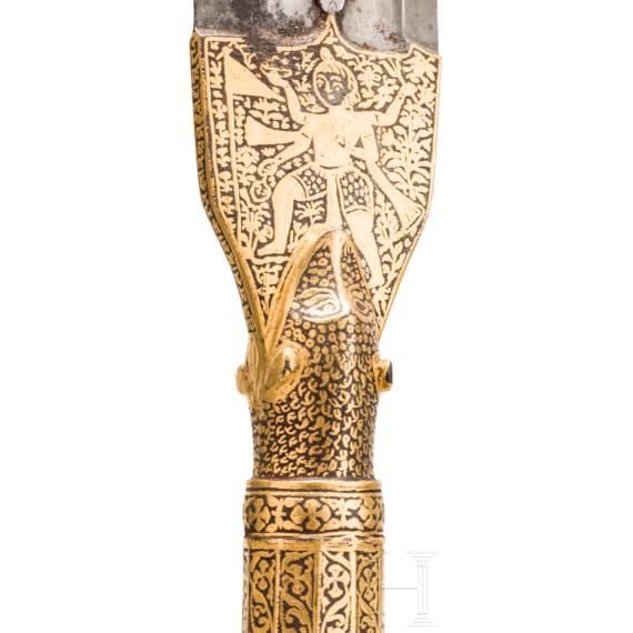 Goldtauschierter Speerkopf, Rajastan, um 1800