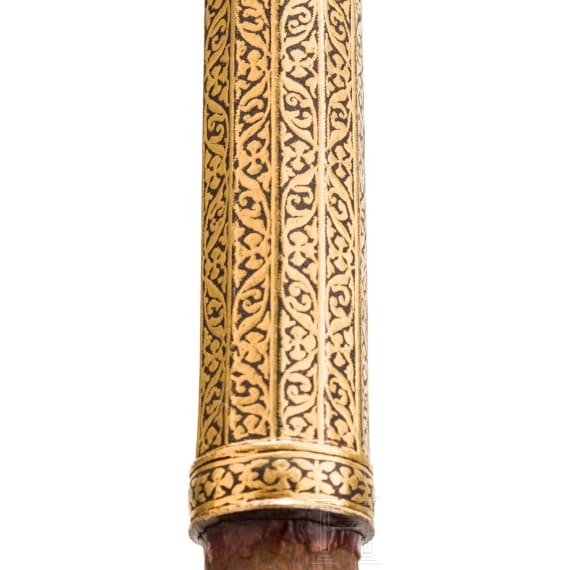 Goldtauschierter Speerkopf, Rajastan, um 1800