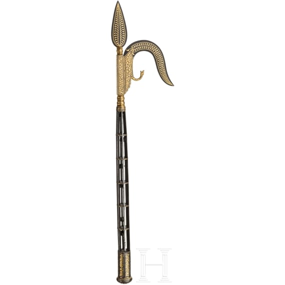 Goldtauschierter Ankhus, Indien, um 1900