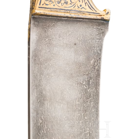 Goldtauschierter Kard, Indien, um 1800