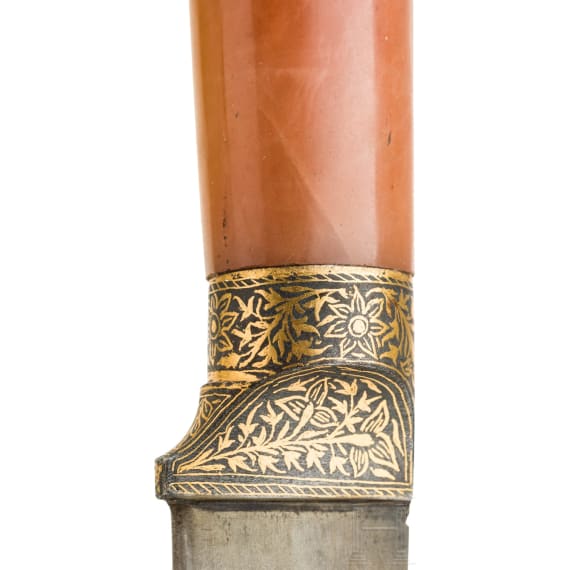 Goldtauschierter Kard, Indien, um 1900