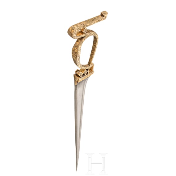 Goldtauschierter Karud, Indien, 19. Jhdt.